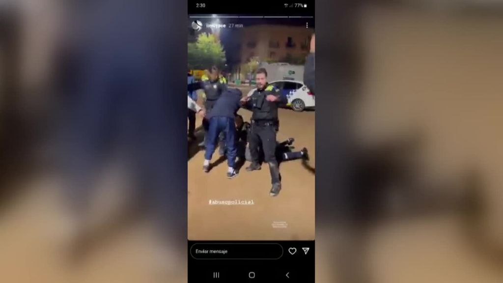 El vídeo del ataque a los agentes locales en Manlleu