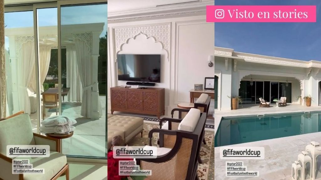 Así es el hotel de lujo en el que se alojan Alice Campello y sus tres hijos en Qatar