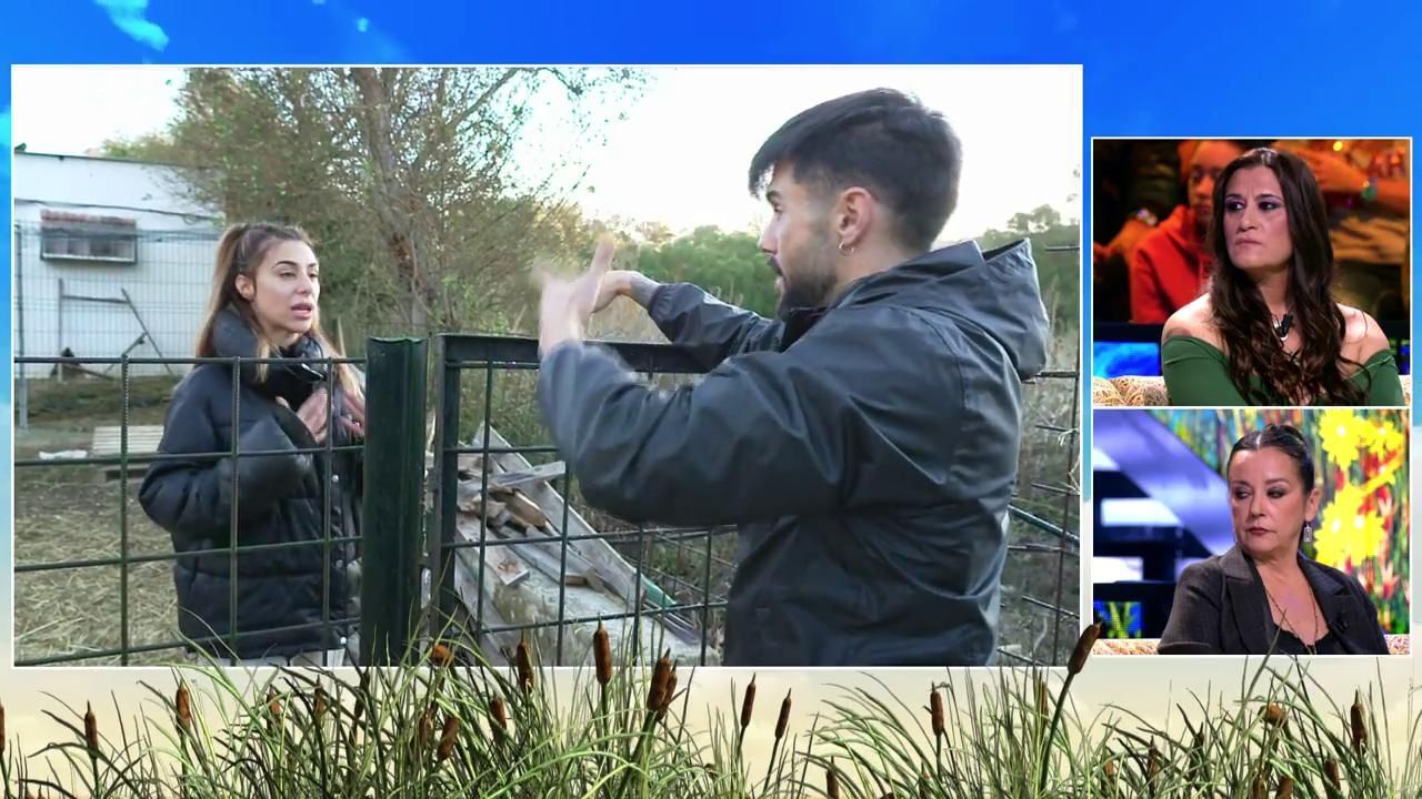 Dani G y Bea Retamal discuten en la granja