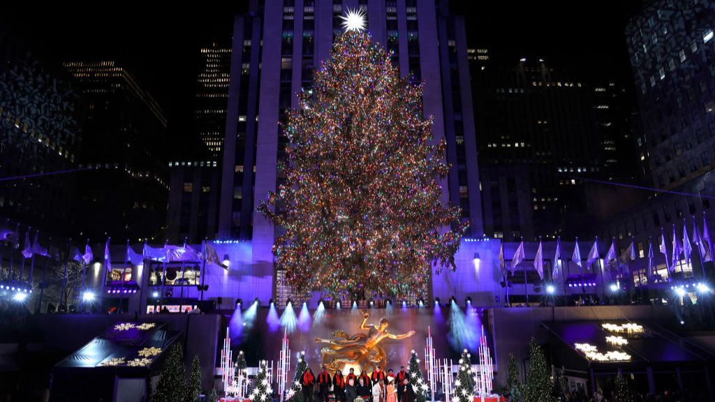 La espectacular iluminación de los árboles de Navidad más emblemáticos de EEUU: del Rockefeller Center a la Casa Blanca