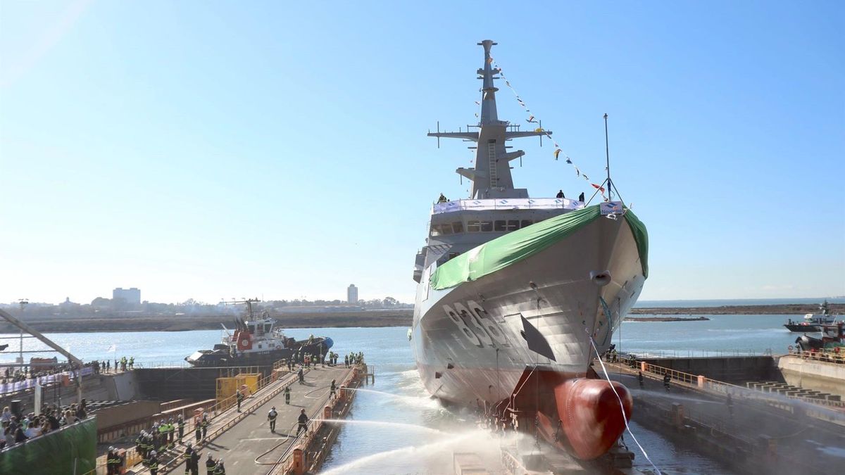 Navantia bota en San Fernando (Cádiz) la quinta corbeta para Arabia Saudí Navantia bota en San Fernando (Cádiz) la quinta corbeta para Arabia Saudí