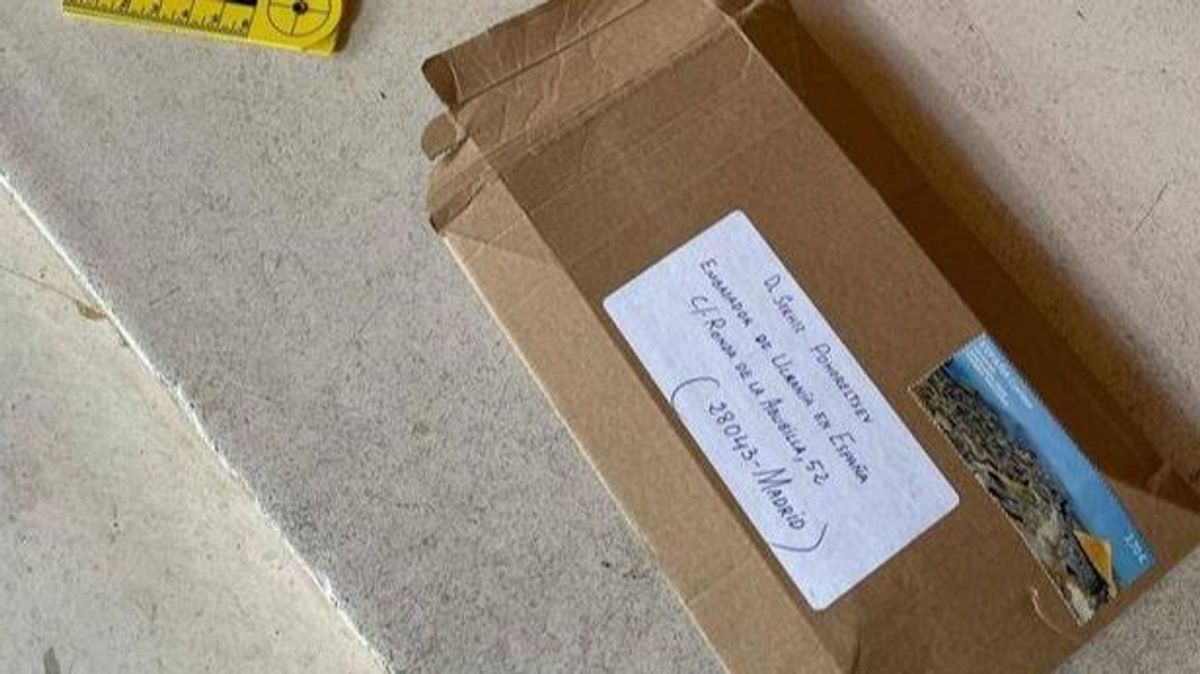 Paquete bomba enviado a la Embajada de Ucrania en Madrid