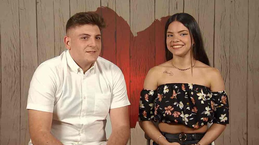 Daniel y Mariaura durante su cita en 'First Dates'