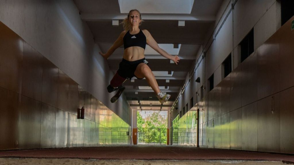 Desirée Vila, durante un entrenamiento.