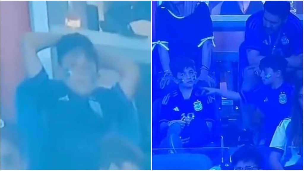 Mateo Messi vuelve a dar un show en el Argentina – Polonia: su tranquilidad mientras su padre se jugaba el Mundial