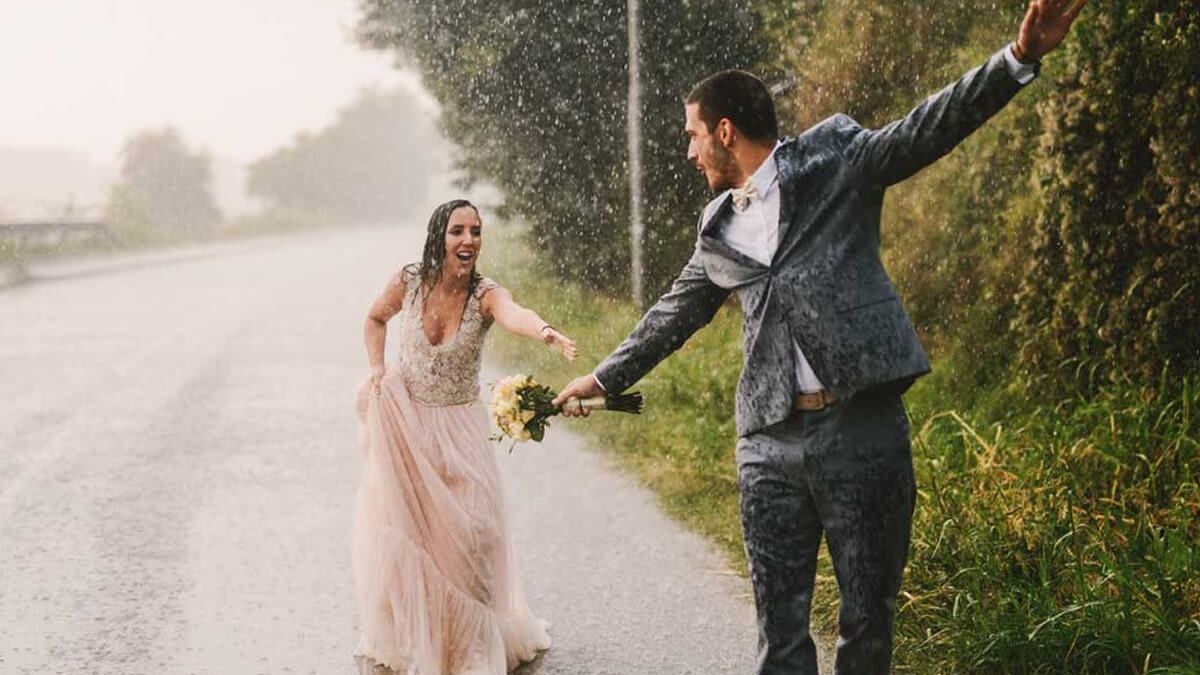 Qué hacer si llueve en tu boda