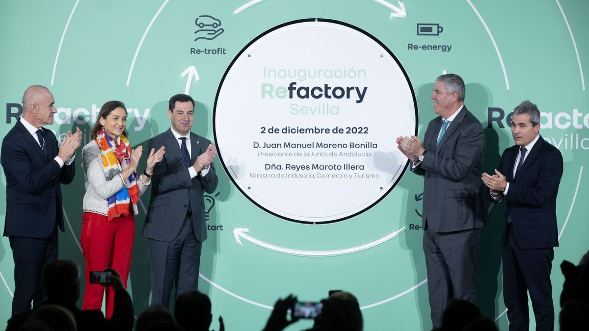 Renault Group inaugura Refactory Sevilla para dar una segunda vida a los vehículos usados. Renault Group inaugura Refactory Sevilla para dar una segunda vida a los vehículos usados.
