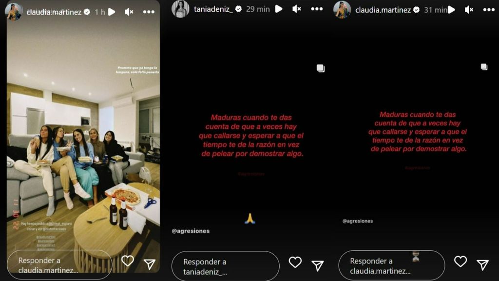 Tania y Claudia comparten la misma reflexión en sus redes sociales