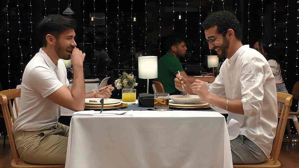 Yuniel y Álex durante su cita en 'First Dates'