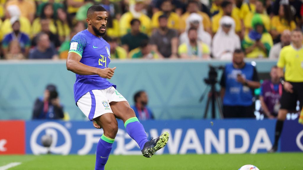 Gleison Bremer Silva Nascimento of Brazil during the FIFA World Cup 2022, Group G football match between Cameroon and Brazil on December 2, 2022 at Lusail Stadium in Al Daayen, Qatar - Photo Jean Catuffe / DPPI