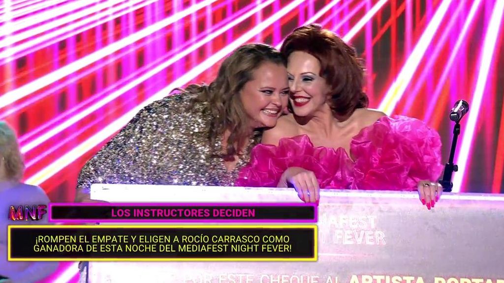 Rocío Carrasco gana la cuarta gala de 'Mediafest Night Fever'