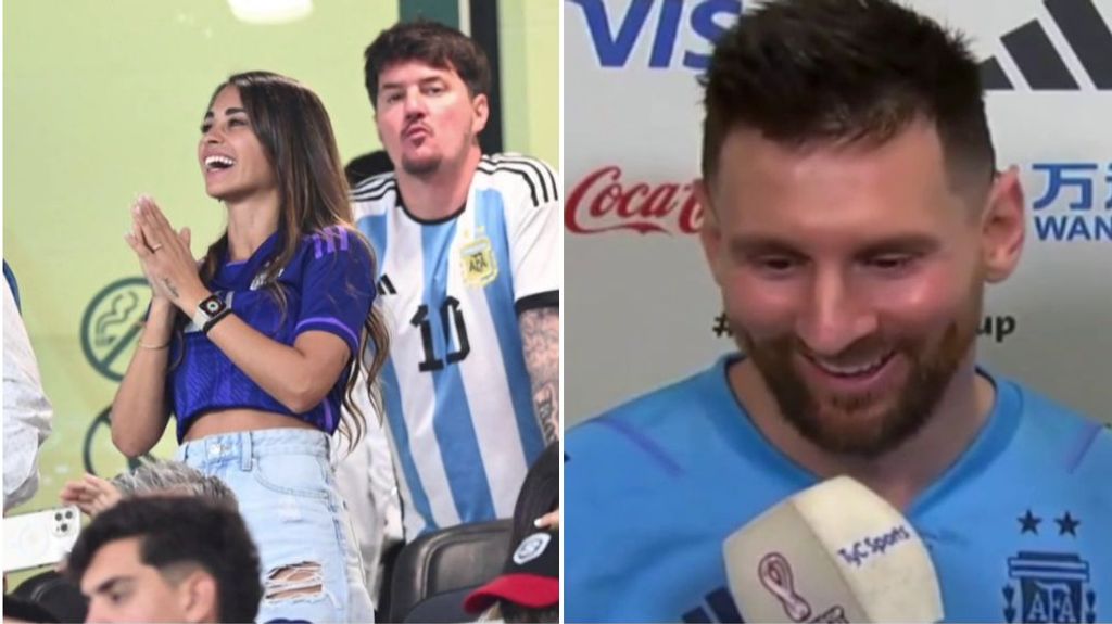 A Messi se le cae la baba viendo a Antonella y sus hijos celebrar su gol: "Mucha emoción"
