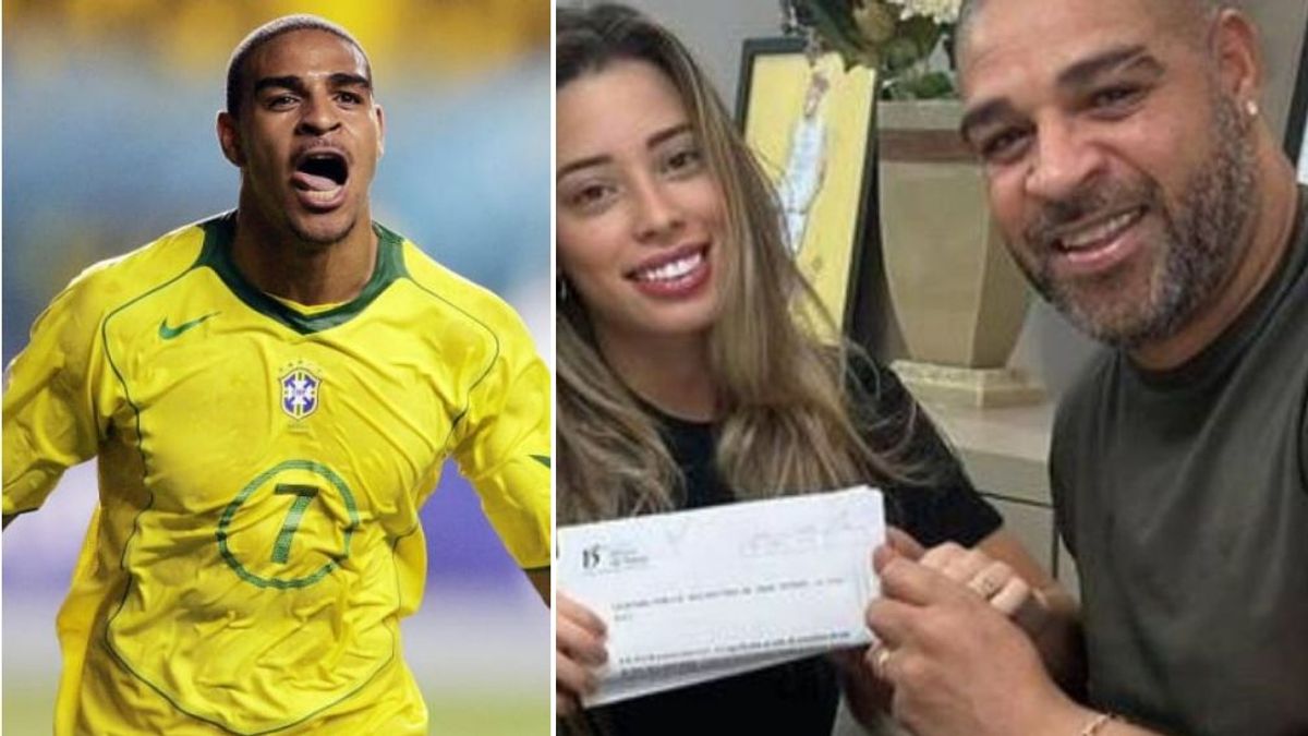 Adriano se separa 24 días después de casarse: se fue a ver un partido de Brasil y no volvió