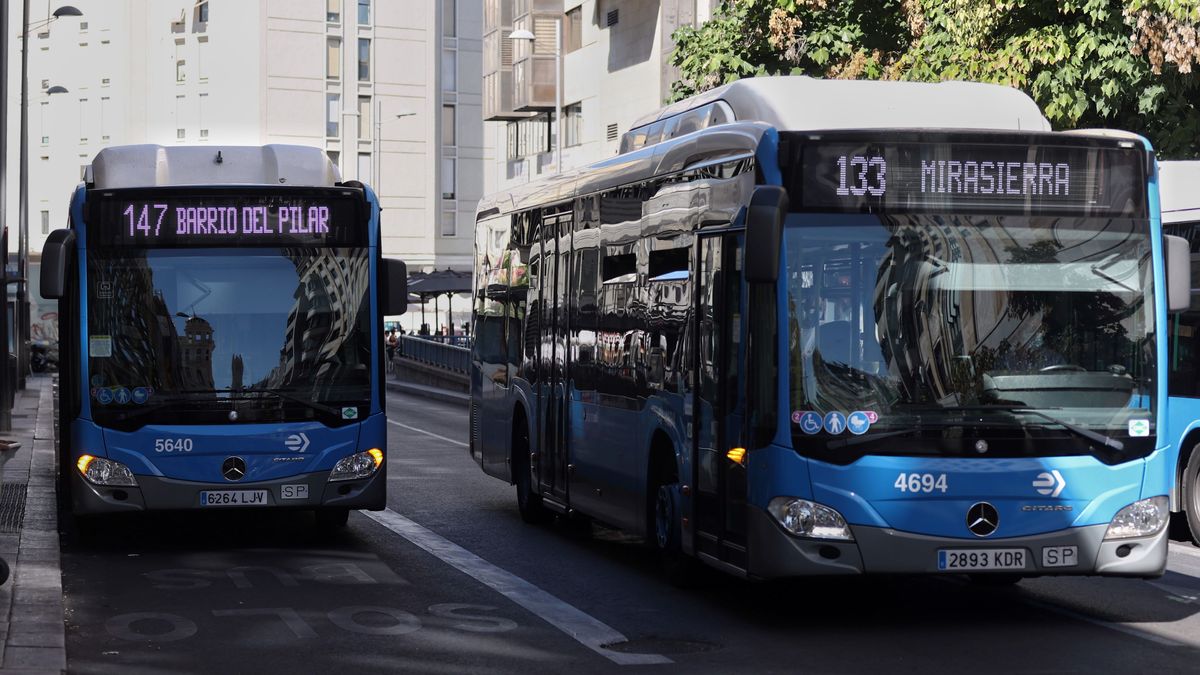 Autobuses de la EMT en Madrid