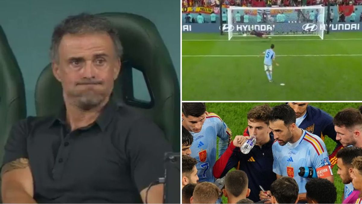La cara de Luis Enrique al ver a Busquets fallar su penalti: él eligió a los lanzadores La cara de Luis Enrique al ver a Busquets fallar su penalti: él eligió a los lanzadores