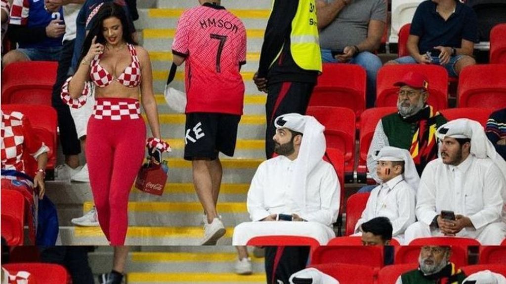 La miss Ivana Knoll se ha lucido en las gradas de este Mundial de Qatar