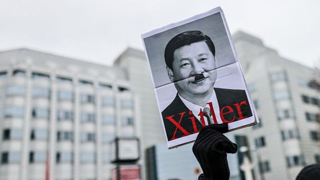 Manifestación en Berlin contra Xi Jinping y sus políticas represivas contra la población