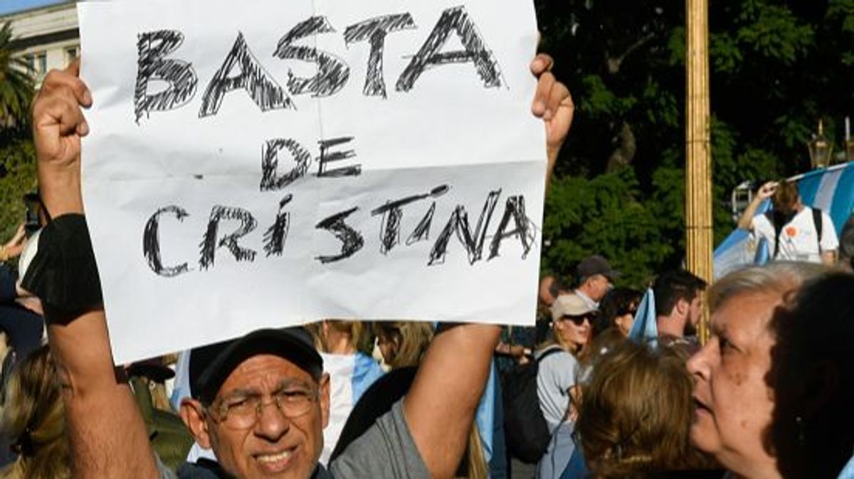 Protestas contra Cristina Kirchner (imagen de archivo)