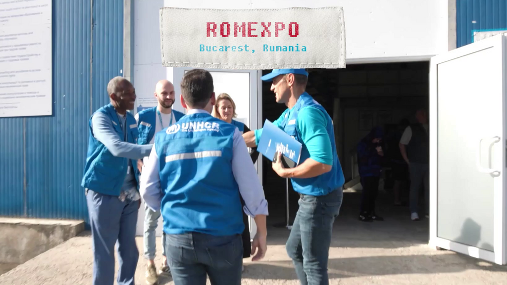 RomExpo, el centro de atención integral de ACNUR en Bucarest.