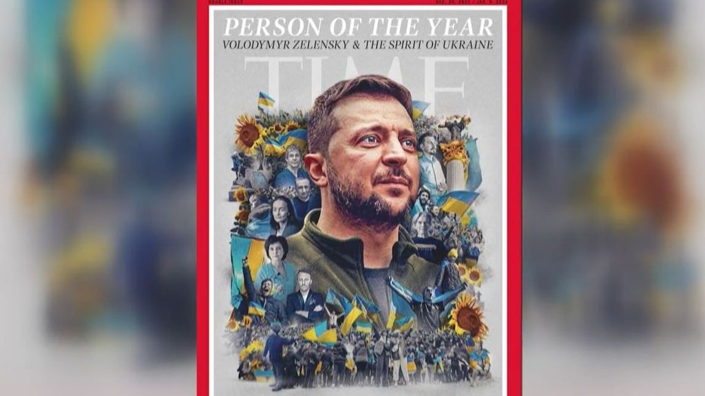 Volodímir Zelenski, presidente de Ucrania, hombre del año para la revista 'Time'