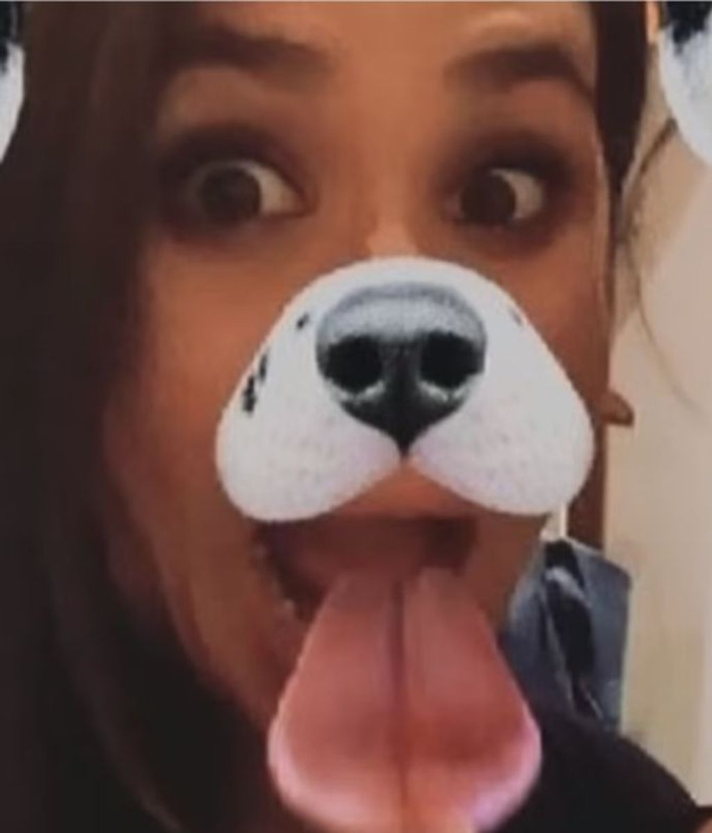 Meghan con un filtro de perro, la primera imagen que vio Harry de ella