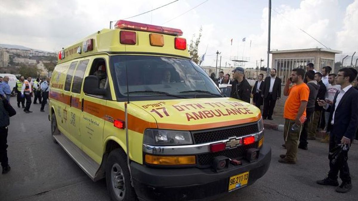 Imagen de archivo de una ambulancia en Cisjordania