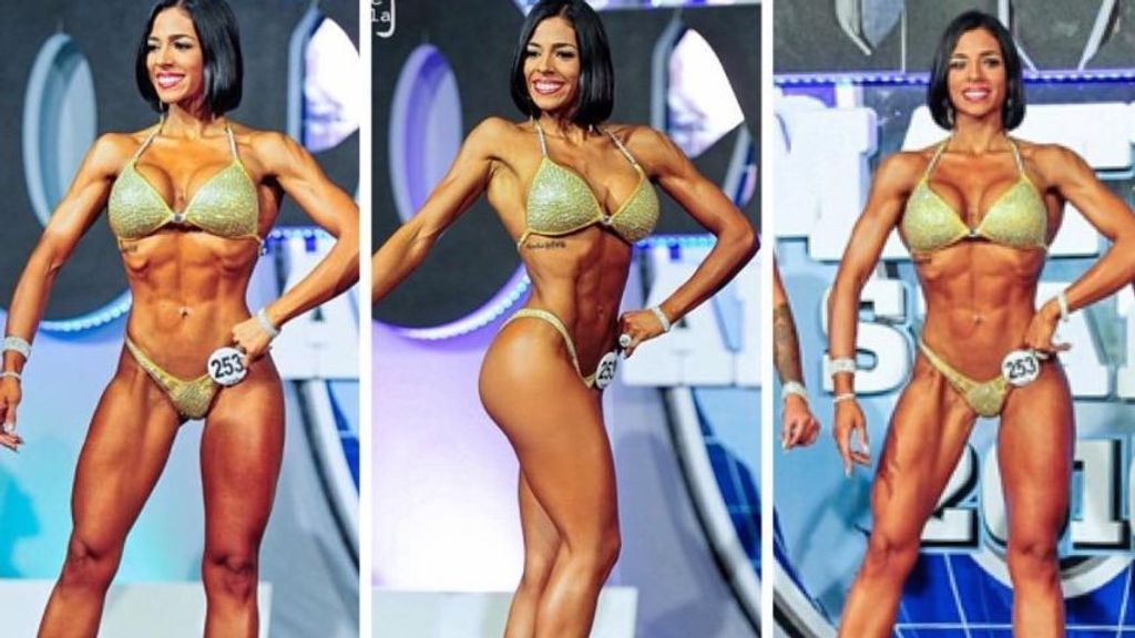 Ginna, en los torneos de culturismo