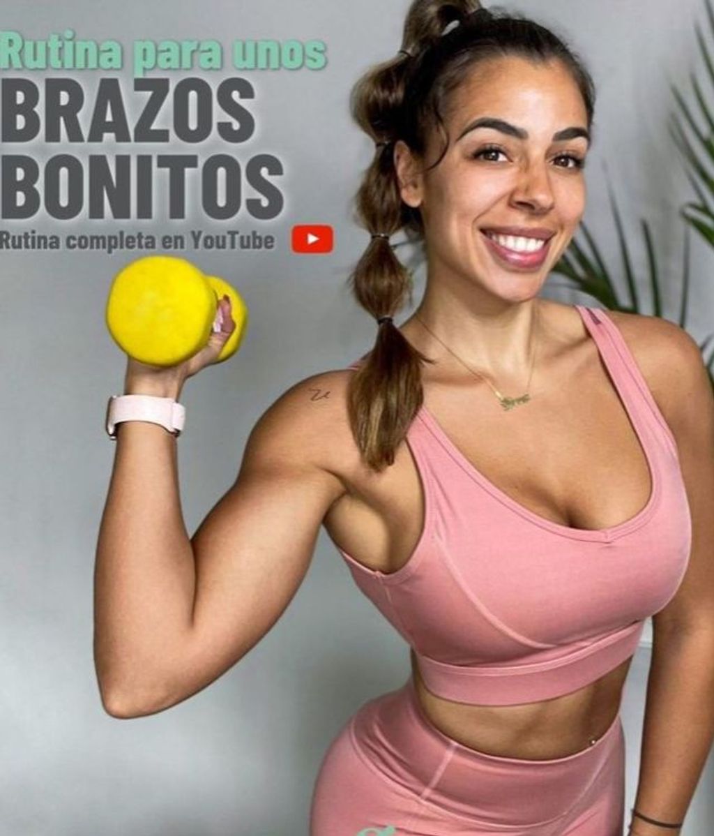 Ginna Pedrós, con su rutina de brazos