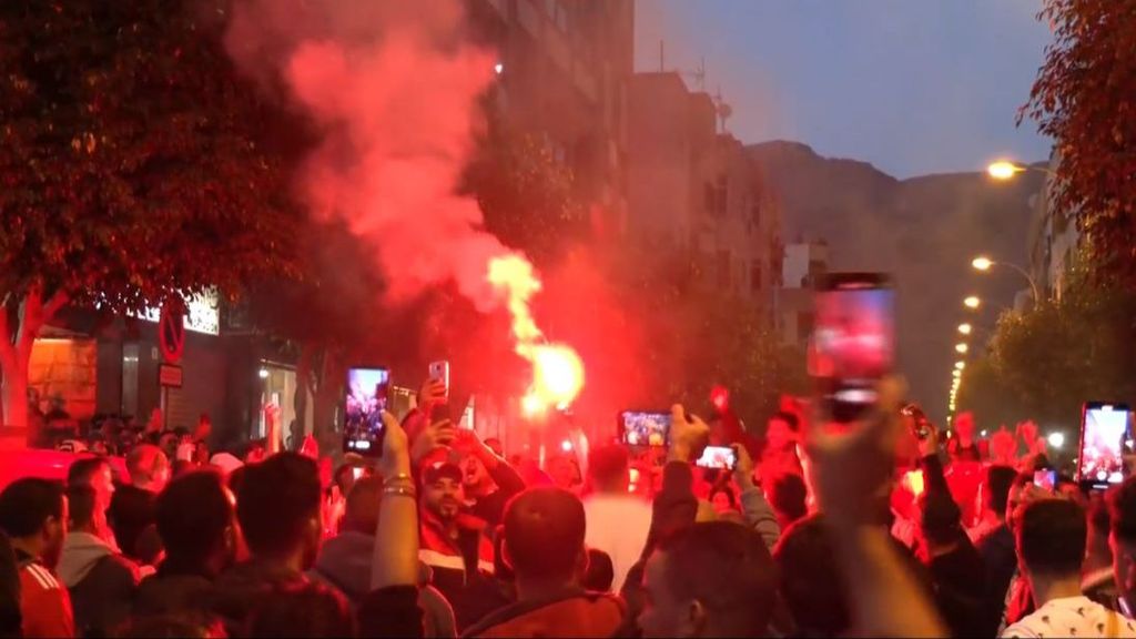 Miles de marroquíes celebran por toda España el pase a las semifinales del Mundial
