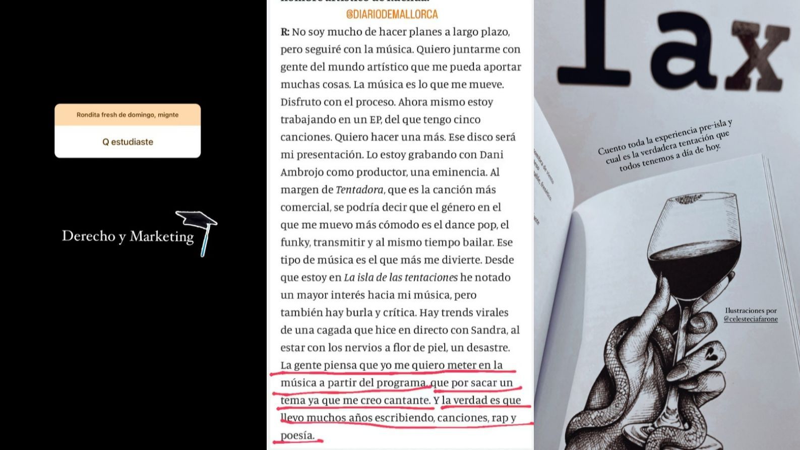 Andreu habla de sus estudios y de sus nuevos proyectos profesionales