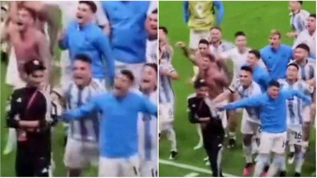 Críticas a los jugadores de Argentina por empujar a una persona de seguridad en la celebración: “Qué pocos valores”