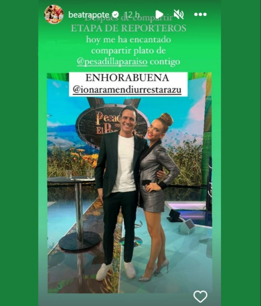 Beatriz Trapote aplaude los logros profesionales de su compañero