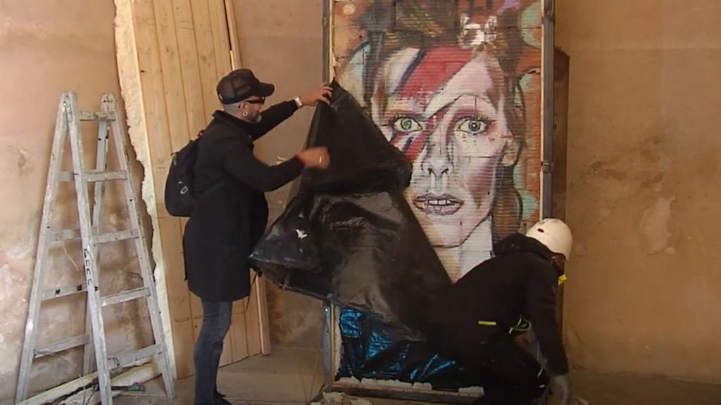 El primer grafiti indultado de España es una pintura de David Bowie