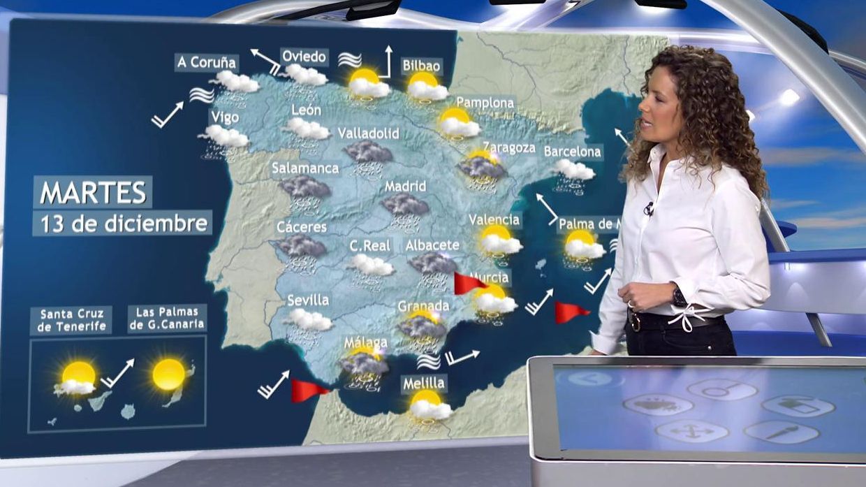 Las lluvias se van a intensificar el martes por la borrasca Efraín