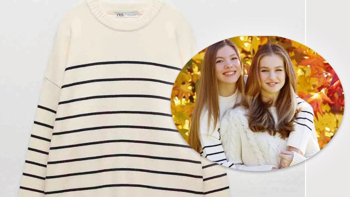 Los jerseys de Leonor y Sofía en la felicitación navideña de 2022