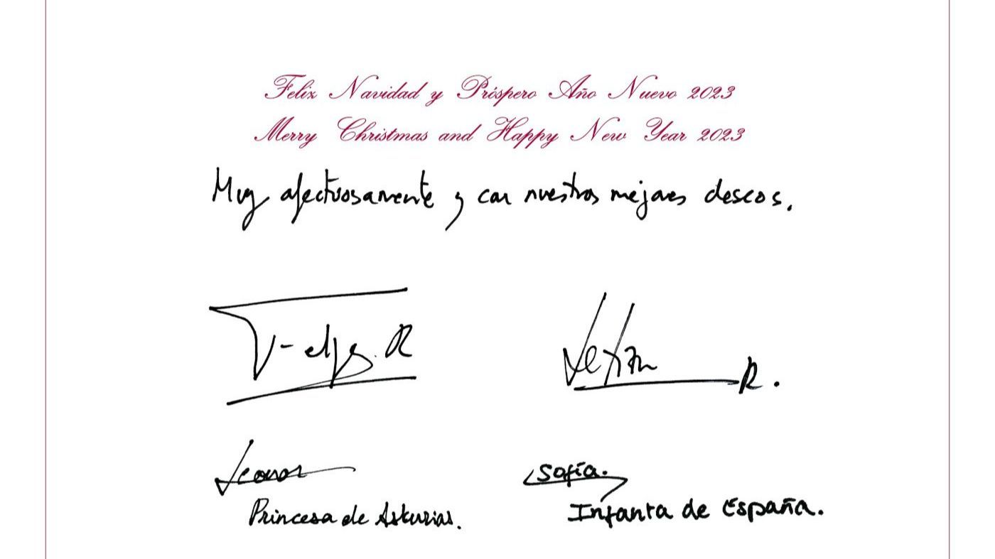 Los reyes y sus hijas comparten sus mejores deseos para estas fechas