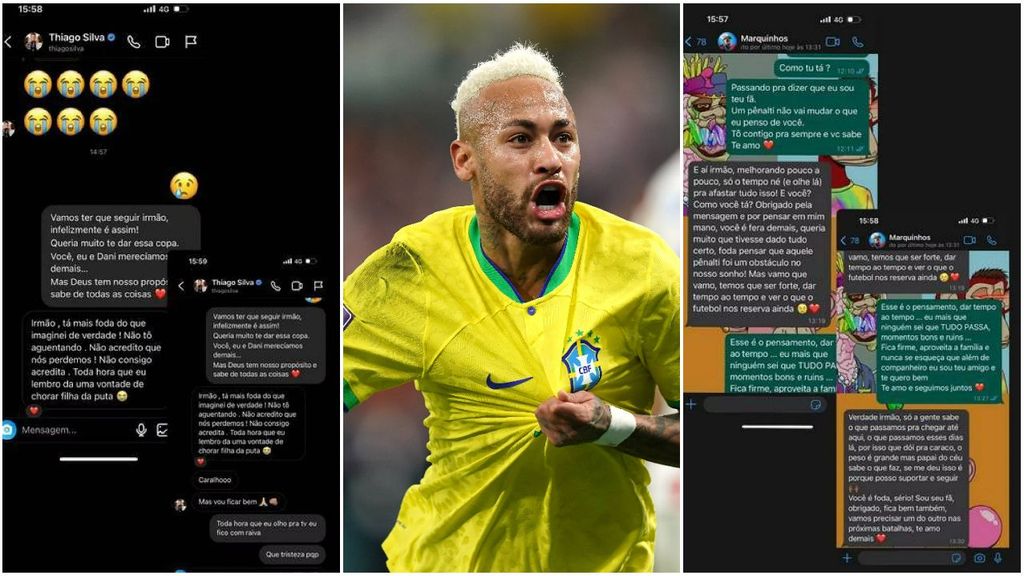 Neymar, devastado, publica los mensajes de apoyo de sus compañeros: “No puedo soportarlo”