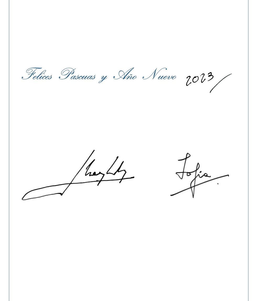 Sofía y Juan Carlos, de nuevo unidos para felicitar la navidad