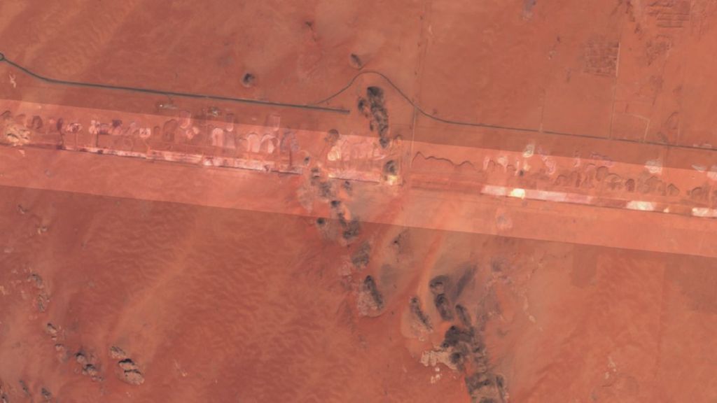 Una imagen de satélite revela que la megaciudad del futuro de Arabia Saudi se levanta a toda máquina