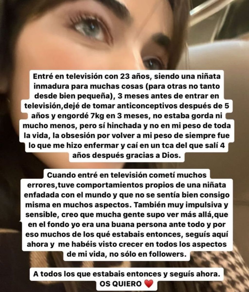 Violeta habla de su TCA