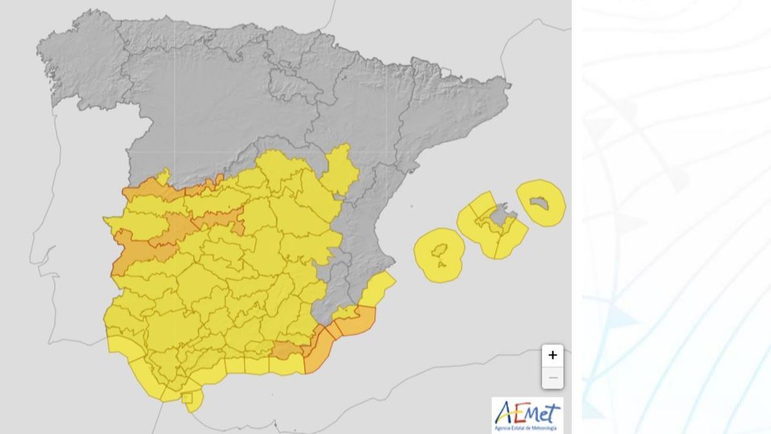 Avisos por lluvias, viento y temporal marítimo previstos para el martes 13
