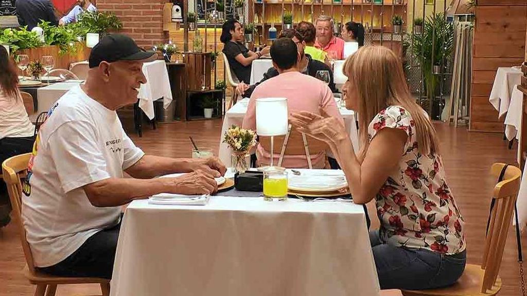 Eladio y Susana durante su cita en 'First Dates'