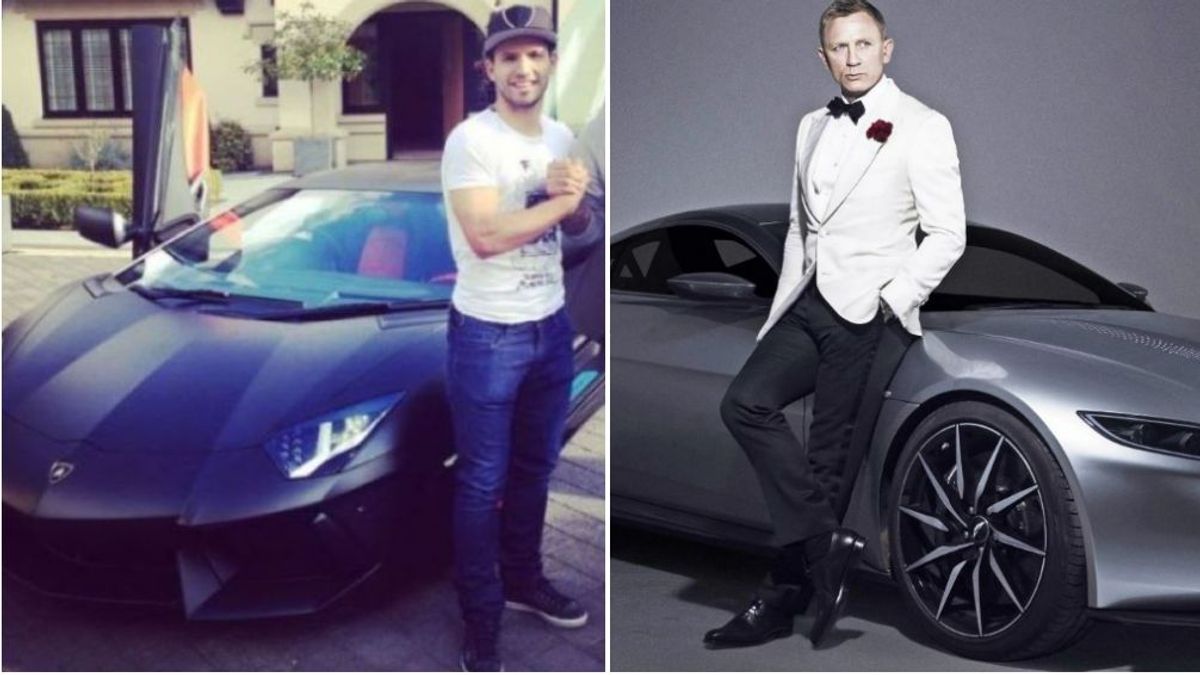 Agüero y sus caprichos: se compró un Aston Martin por James Bond y un Lamborghini por Batman