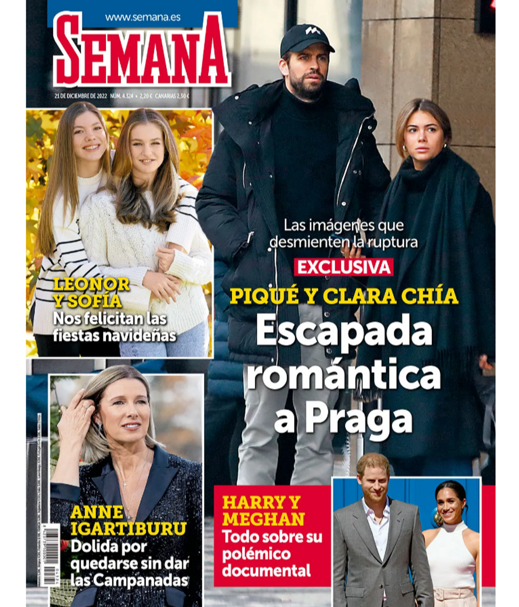 Portada Semana Piqué y Clara Chía