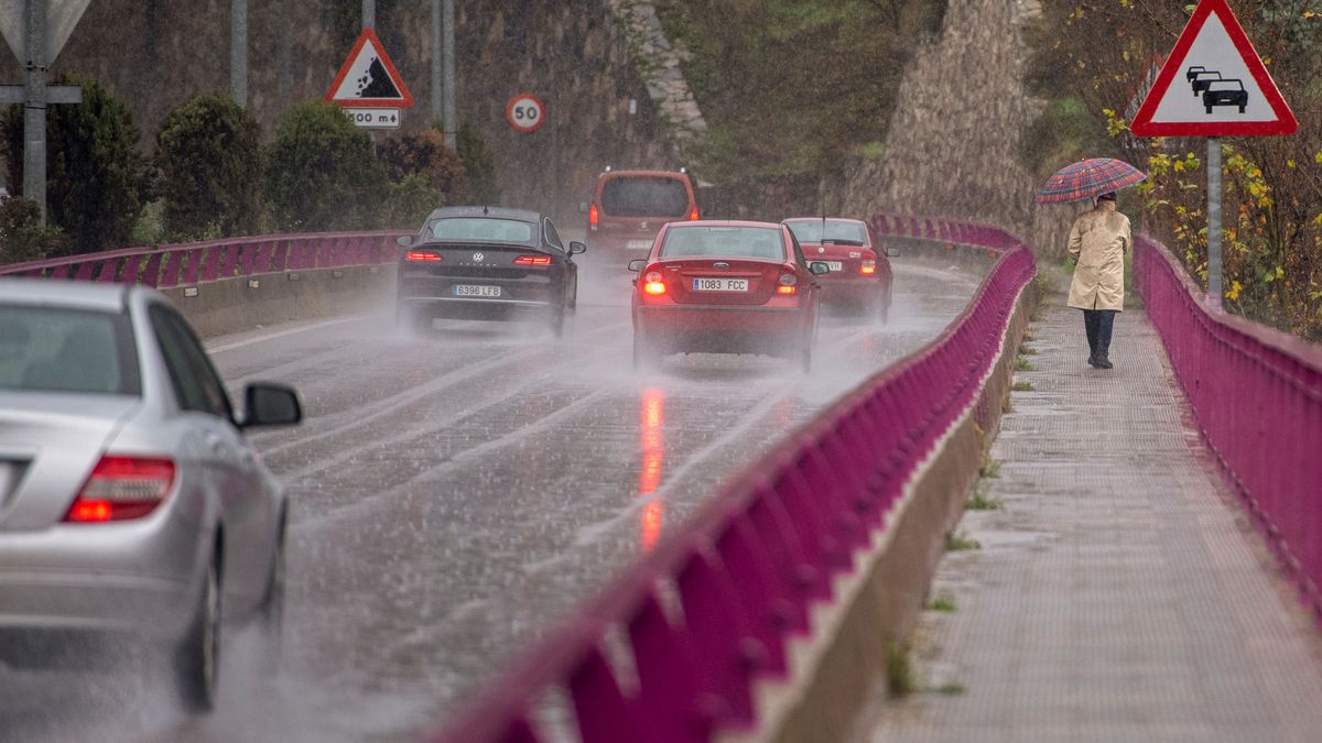 Ríos al límite en España por la borrasca Efraín: dónde hay riesgo de inundación