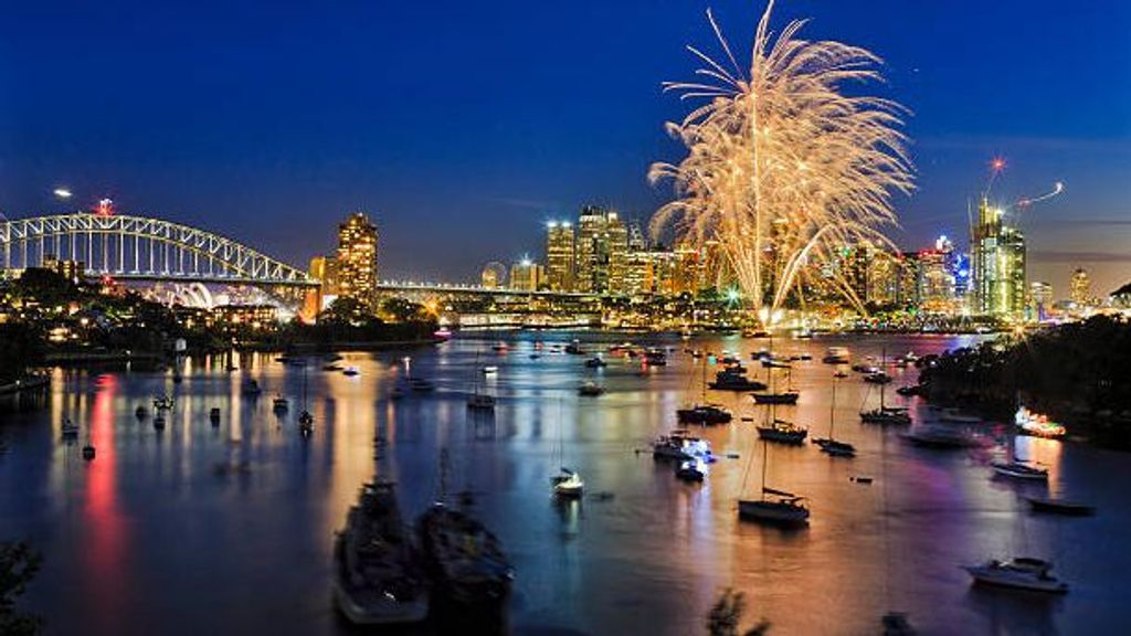 Año nuevo en Sídney.