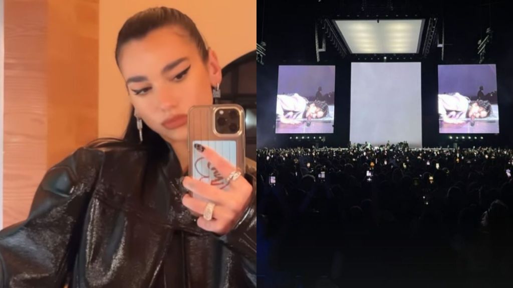 Dua Lipa en el concierto de Rosalía