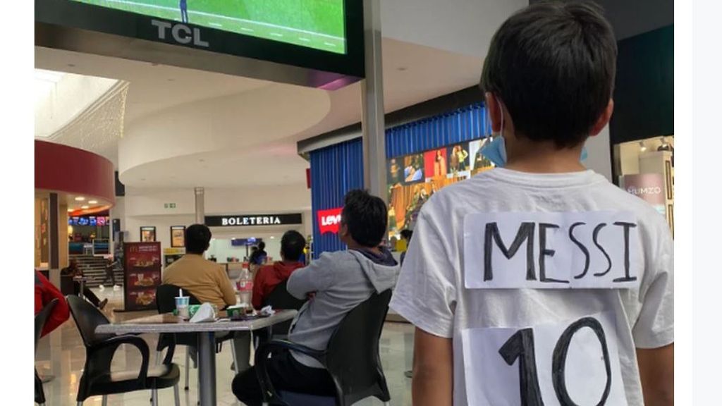 El amor de un niño por Messi