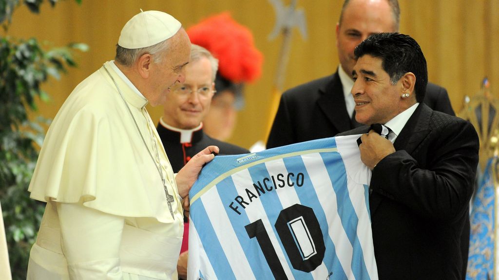 Papa y Maradona