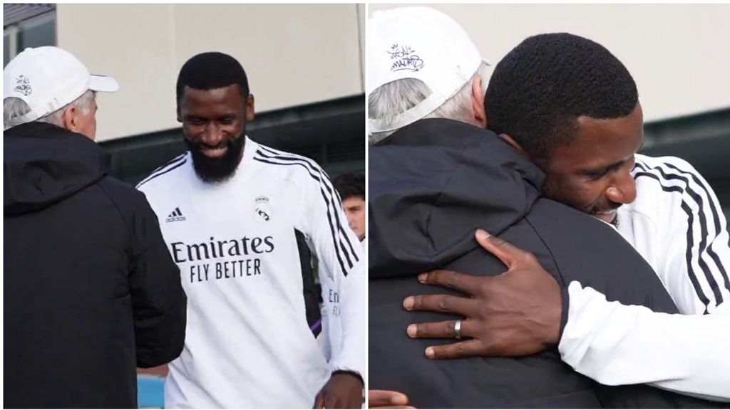 Ancelotti y su alegría al volver a ver a Rüdiger después del Mundial: "Antonio"
